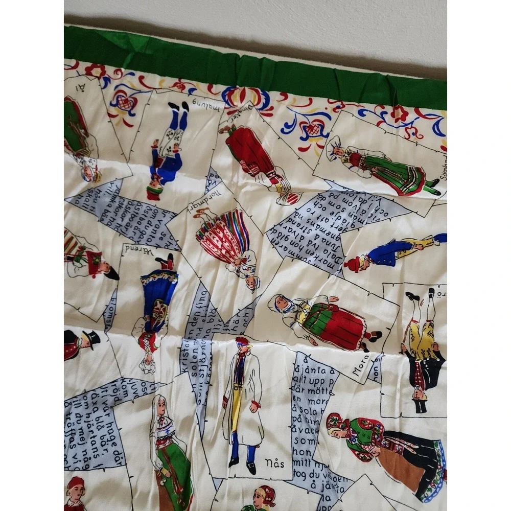 Vintage Dutch National Outfits‎ Scarf People Netherlands Holland ??? Story Scarf - Picture 7 of 12